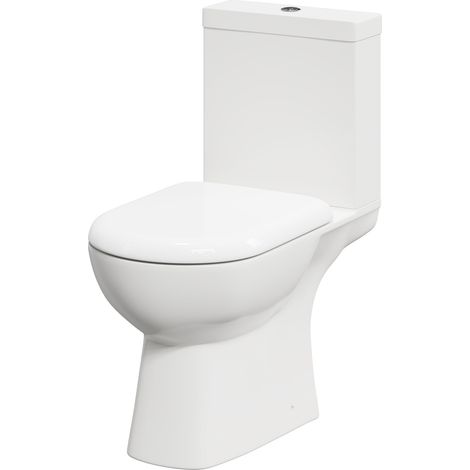 Wholesale Domestic Ailsa Close Coupled Toilet with Soft Close Toilet Seat (1/5)