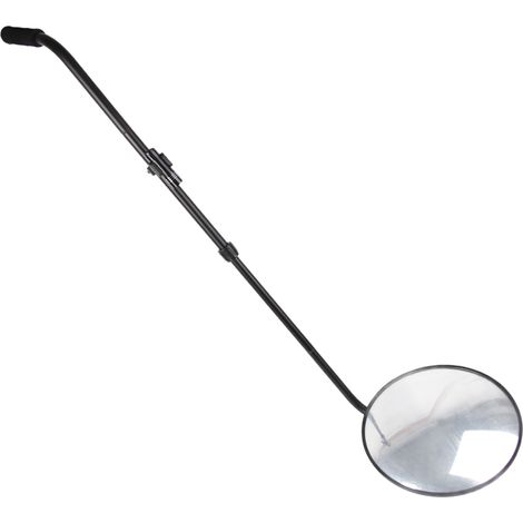 Miroir d'inspection sous voiture avec poignée télescopique, angle réglable, outil de sécurité automobile à loupe (1/5)