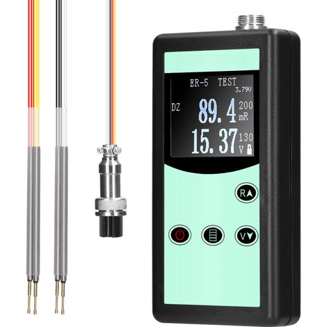 Testeur de résistance interne de batterie portable à quatre fils 130 V 5 mΩ  200 Ω Testeur de tension et de résistance interne de batterie multifonctionnel Testeur de batterie bouton nickel-métal-hydr (1/5)