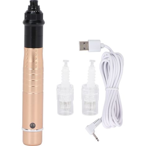 Stylo de micro-aiguilles professionnel pour l'élimination des acrochordons, avec 2 cartouches d'aiguilles de rechange pour le visage et le corps, usage domestique. (1/5)