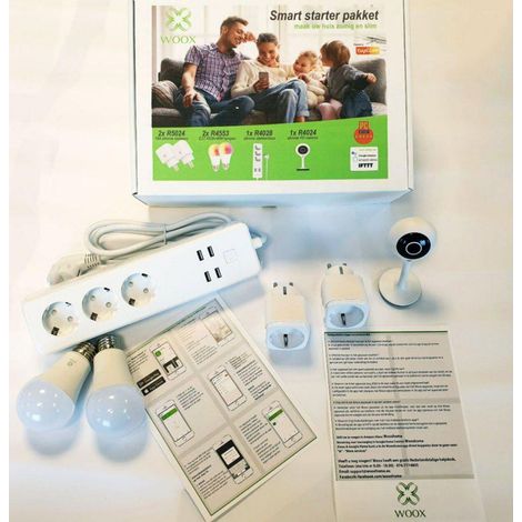 Smart-Home-Kit Woox Smart 1080p Kamera RGBW LED-Lampen (1/3)