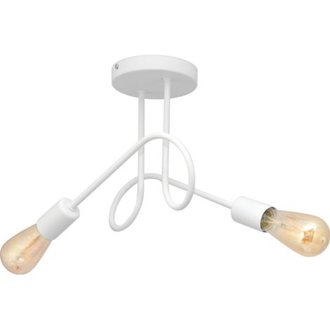Helam OXFORD Plafonnier Semi-Encastré Multi Bras Blanc 38cm (1/5)