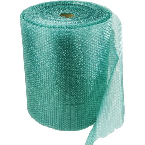Film bulle d'air recyclé 50 cm x 50 m – Polyéthylène bi-couche 80 microns – Teinte ocean green – 95% matières recyclées – Enveloppebulle