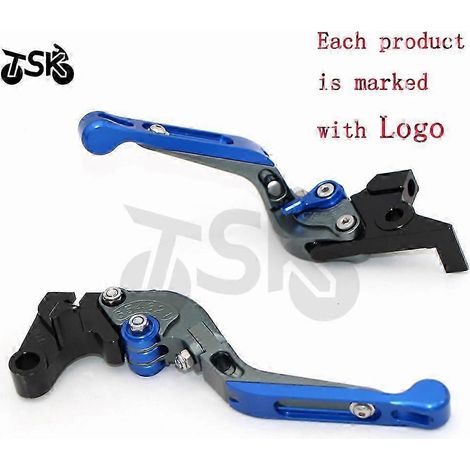 Levier de frein et d'embrayage pliable/extensible CNC avec logo, 20 couleurs, pour Kawasaki Z1000 SX Z1000SX Tourer 2017 (B) (1/5)