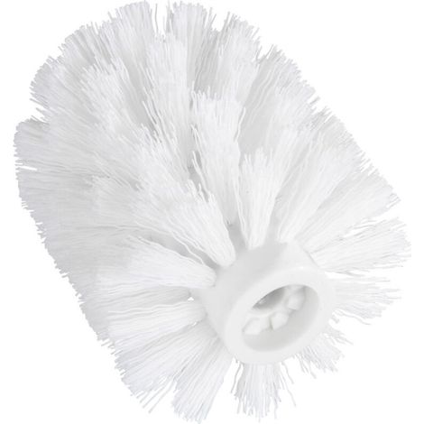 Tête de brosse WC de rechange avec adaptateur, polypropylène, diamètre 7,5 cm, blanc (1/4)
