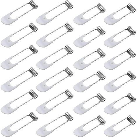 24 Pieces 50 mm/60 mm Spring Clip Rings Retainer Ring Clasp for LED Lamp Recessed GU10/MR16 Downlight Spot Light Bulb Holder Ring Light Fixtures (1/5)