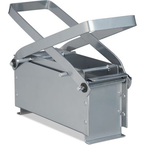 Briquette press for silver colored paper
