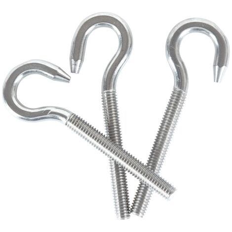M10 304 stainless steel round head screw round head screw hook 3pcs (1/5)