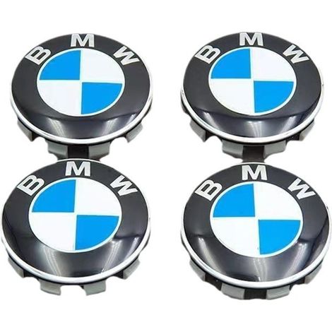 Lot de 4 - Enjoliveurs centraux/emblèmes de roue BMW - Automobile 68 mm (1/4)