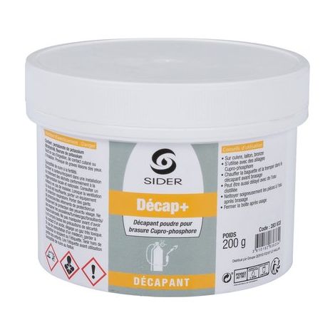 Décapant en poudre pour brasure