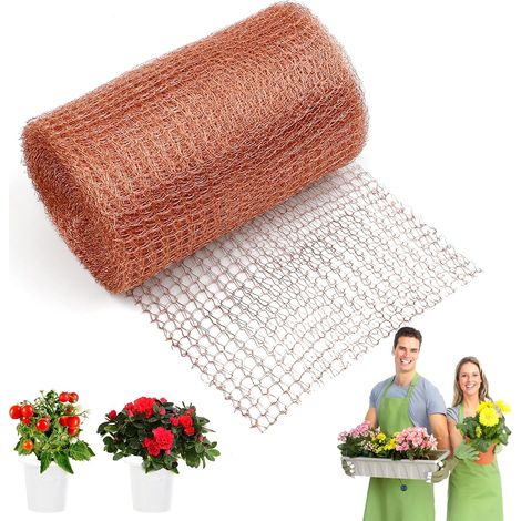 Filet Cuivre Anti Limaces et Escargots, 127mm x 10M Filet Cuivre Anti Limace, Ruban de Cuivre Contre Les Escargots, Barriere Anti Limace Pour Jardin et Balcon, Carré Potager, Barrière Protectrice (1/5)