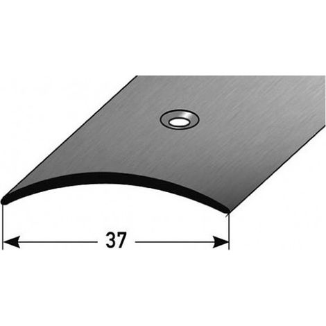 PROVISTON Übergangs- & Ausgleichsprofil Edelstahl 37 x 4 x 1000 mm Edelstahl matt Bodenprofil Metallprofil Übergangsschiene