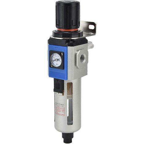 Séparateur eau-huile pour compresseur d'air avec régulateur de pression et manomètre (1/5)