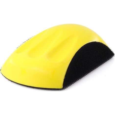 1pc Bloc De Ponçage 6 Pouces Crochet Et Boucle Support Papier Abrasif Ergonomique Pour Bois Et Carrosserie