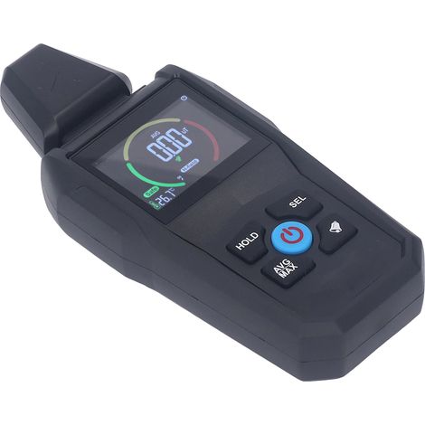 Détecteur de rayonnement de champ électromagnétique de haute précision avec alarme sonore et lumineuse et écran LCD rétroéclairé (1/5)