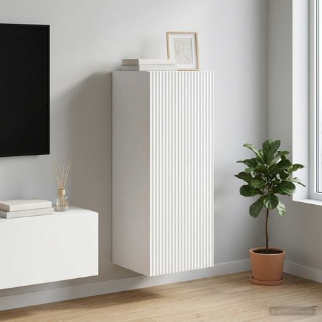 vidaXL Armoire Murale 33 x 34,5 x 90 cm Bois d'ingénierie Blanc