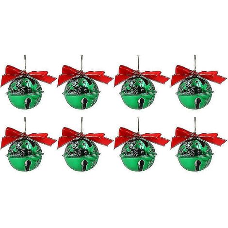 8 Pièces Cloche Décorative Vieillie - Cloche En Métal Dingdang Fête (vert) bd (1/2)