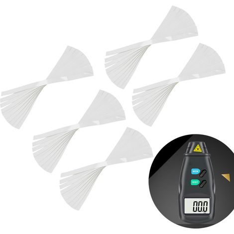 50 pièces : tachymètre laser photoélectrique, autocollant réfléchissant, compteur de vitesse, télémètre, papier réfléchissant, bande réfléchissante (1/5)