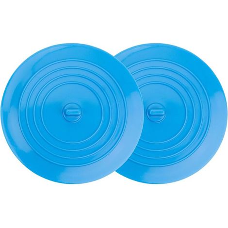 Bouchon de Vidange en Silicone pour Baignoire, Douche et évier de cuisine, Bouchon amovible, empêche l'eau de s'écouler, 15 cm de di (1/5)
