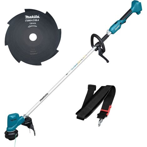 Makita DUR194ZX3 LXT 18v Cordless Grass Line Trimmer Brushcutter + Metal Blade (1/5)