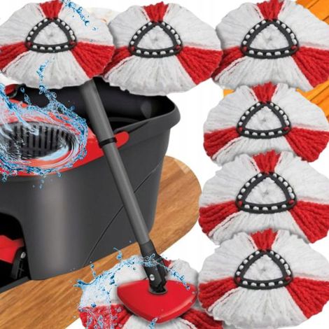 6 recambios para fregona giratoria Vileda, recambios, juego completo (1/5)