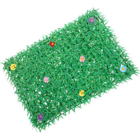 Artificial Green PVC Wall Hedge Panel, Wall Decor (1/5)