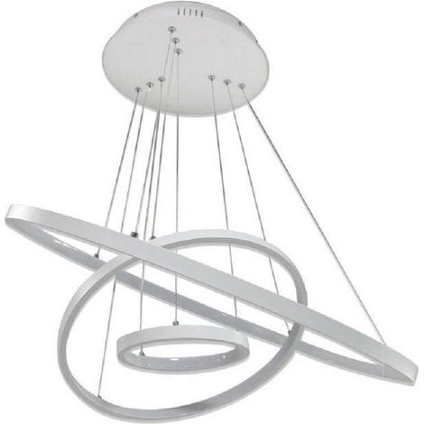 TrAdE Shop Traesio - Lampadario Sospensione 50w Plafoniera Pianeta Lampada Sospesa Moderna 6500k B40 -
