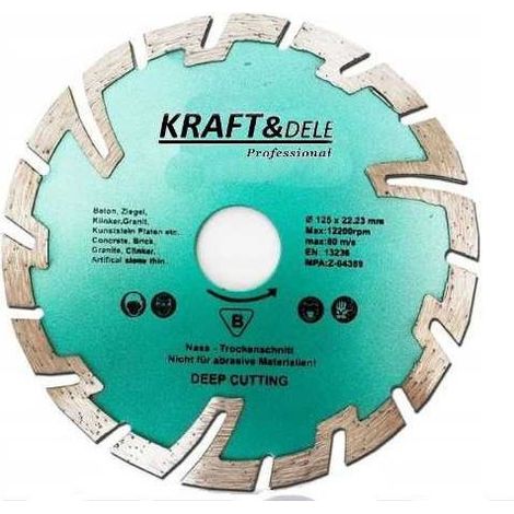 Segmentierte Diamantscheibe 125x22,2mm KD928