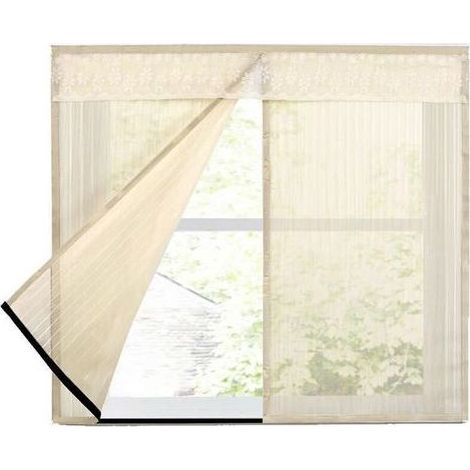 Moustiquaire magnétique Crezuo 100 x 150 cm avec fermeture Velcro (1/4)