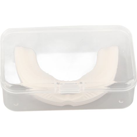 Protège-dents Anti-Ronflement, Garde de Nuit pour un Sommeil Paisible et Respiration Naturelle (Blanc) (1/5)