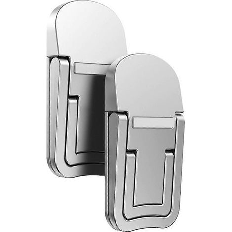Support pour ordinateur portable Mini, refroidisseur portable, support surélevé pliable et invisible pour ordinateurs portables/tablettes/claviers, argent (1/4)