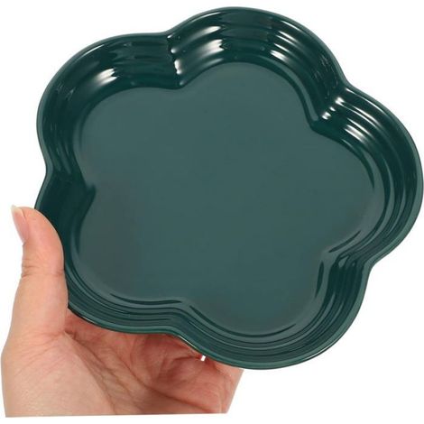 Lot de 2 plateaux décoratifs en forme de prune, assiettes à dîner, assiettes en porcelaine, décoration de table à fleurs, platea (1/5)