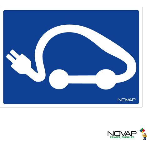 Panneau Logo véhicule électrique - Rigide A5 - 4600352