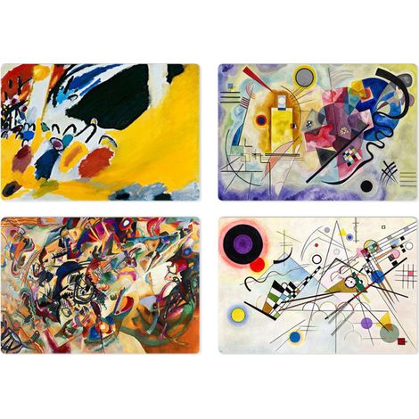 Lupia Tovagliette Americane Lavabili Set 4 pz PVC KANDINSKY 28,5x43 cm (1/4)