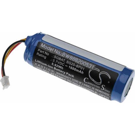 vhbw 1x batteria compatibile con Intermec SG20BHPHC, SG20BHP, SG20B2DHC, SG20B 2DHC lettore di codici a barre, POS (1600mAh, 3,7V, Li-Ion) (1/2)