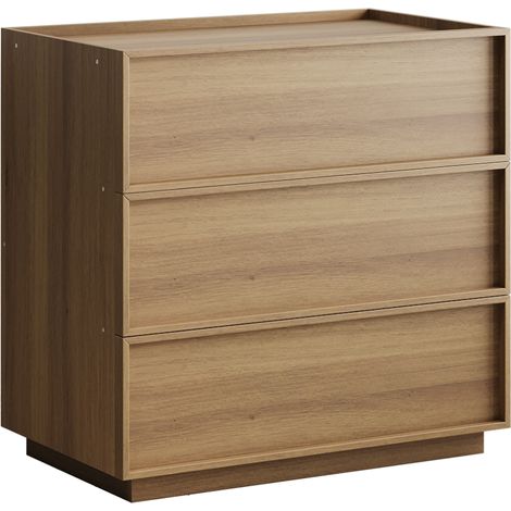 Cassettiera a 3 cassetti color rovere, 80 x 48 x 78 cm, HOMVRA (1/5)