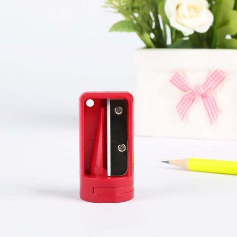 10 Pieces (Red) Carpenter/Joiner Pencil Sharpener, Woodworking Pencil Cutter, Razor Sharpening Tool, Narrow Sharpening Tool, Hand Tools for Woodworking (1/4)