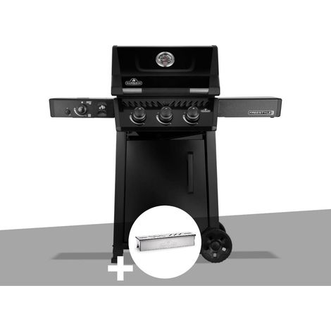 Barbecue gaz Freestyle 365 noir PRO 3 brûleurs + 1 bruleur sizzle zone + Boitier de fumage - Napoléon