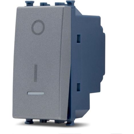 Frutti elettrici compatibili con supporti Vimar Arké grigio scuro interruttore presa pulsante schuko deviatore Inter. bipolare retroilluminabile