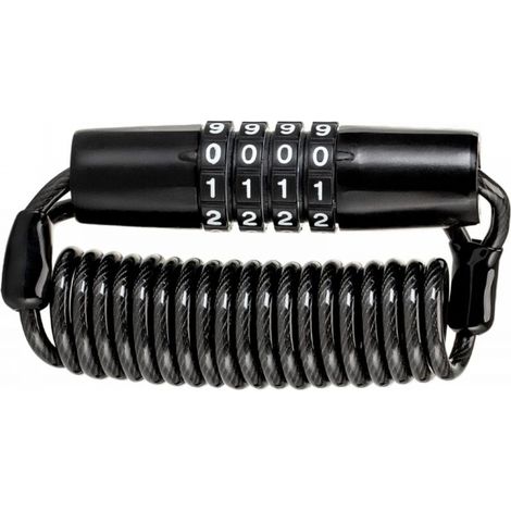 Câble Antivol max.150 cm Antivol Casque Antivol Cadenas à Combinaison avec Code à 4 Chiffres Antivol Vélo Ski Snowboard Modèle 2 (1/5)