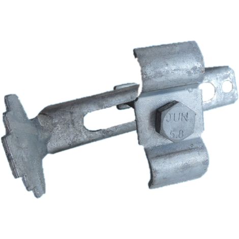 Fixation caillebotis métallique mailles 30 x 30 mm – Acier galvanisé – Installation rapide – Compatible jusqu'à 30 mm de hauteur