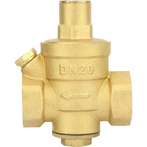 Régulateur de débit d'eau en laiton DN20 ajustable pour installation sanitaire (1/5)