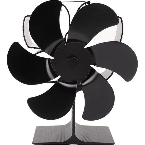 Ventilateur de cheminée, ventilateur thermodynamique, chauffage en forme de papillon 15 x 11 x 19 cm, accessoires pour cheminée et poêle (1/5)