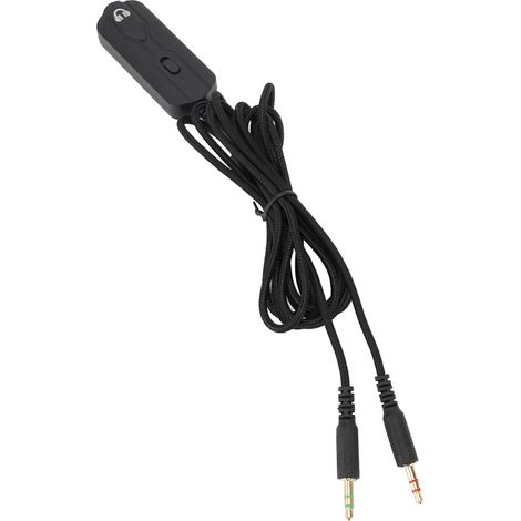 Câble d'extension pour casque audio stéréo double jack 3,5 mm plaqué or, 2 m de longueur, flexible (1/5)