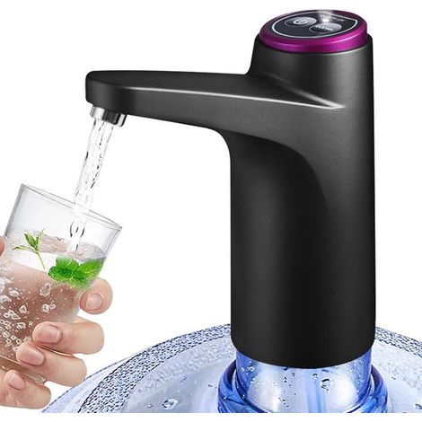 Dispensador de agua - 19 litros - Recargable por USB - Negro (1/5)