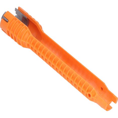 Clé multifonction pour robinet et évier, outil de montage à tête unique, clé à tube pour plomberie, réparation et installation sanitaire. (1/5)