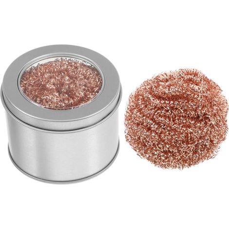 Kit de nettoyage de pannes de fer souder 2 pices avec ponge en laiton (1/5)