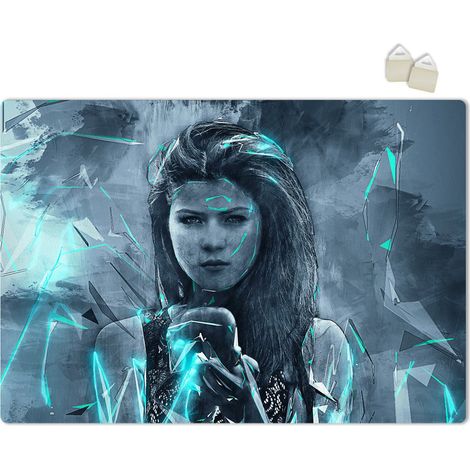 WOMAN PAINT - POSTER en PVC de 3 mm - Dimension : 70x100 cm