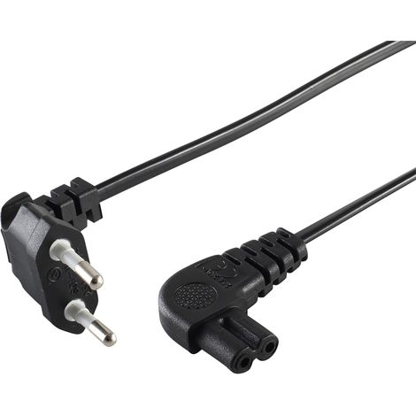 S-IMPULS Euro-Netzkabel, schwarz, 1,5 m (1/2)