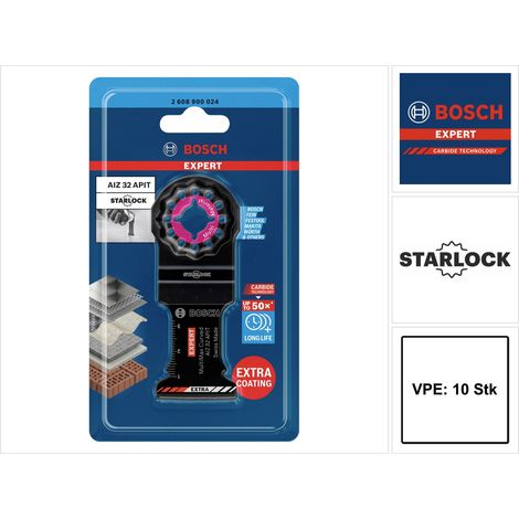 Bosch 10x Expert MultiMax Starlock AIZ 32 APIT lama per sega a tuffo utensili multifunzione 40 x 32 mm - 2608900026 (1/5)